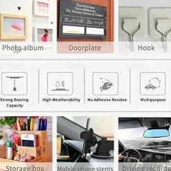 10pcs Strong Mounting Tape Double Sided Adhesive Foam Tape with Round Foam Sticker