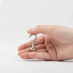 10PCS Strong Neodymium Magnetic Hook Hold Up To 12kg 5Pounds Diameter 20mm Magnets Quick Hook For Home Kitchen Workplace