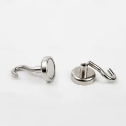 10PCS Strong Neodymium Magnetic Hook Hold Up To 12kg 5Pounds Diameter 20mm Magnets Quick Hook For Home Kitchen Workplace