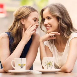 2pcs Tea Infuser Loose Tea Steeper Stainless Steel Fine Mesh Tea Ball Loose Leaf Tea Infusers Cute Pendant Tea Diffuser with Honey Bee & Spider Charms Tea strainer