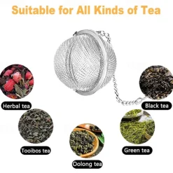 2pcs Tea Infuser Loose Tea Steeper Stainless Steel Fine Mesh Tea Ball Loose Leaf Tea Infusers Cute Pendant Tea Diffuser with Honey Bee & Spider Charms Tea strainer