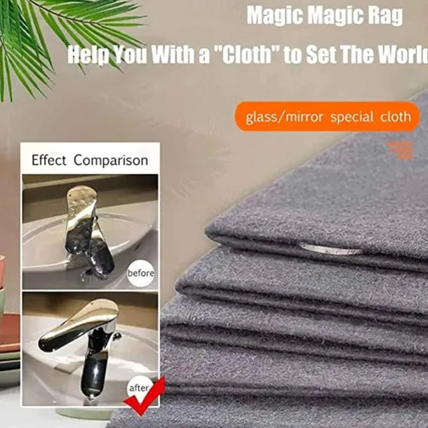 5/10pcs Thickened Magic Cleaning Cloth Absorbent Rag Water Marks Magical Rag Wipes Glass Cloth
