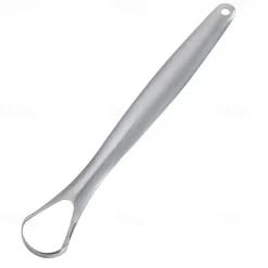 2pcs Tongue Scraper Stainless Steel Oral Tongue Cleaner Medical Mouth Brush Reusable Fresh Breath Maker