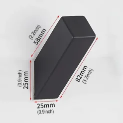 5pcs Towel Hooks Matte Black Robe Hook, Wall Mounted Modern Hooks SUS 304 Stainless Steel Heavy Duty Wall Hooks Waterproof for Bathroom Bedroom Entryway Coat Mudroom Garage