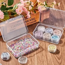 12pcs Transparent Plastic Packaging Box for Hardware Tools, Sample Display, Parts Packaging, and Card Storage - Modern Clear Storage Box with Snap Fasteners, Ideal for Crafts, Jewelry, Home, and Office Supplies