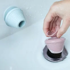 1pcs Universal Bathroom Bath Plug Kitchen Dishwasher Drain Plug With Suction Cup Household Floor Drain Silicone Rubber Sink Plug Drain Leak-proof Plug