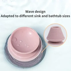 1pcs Universal Bathroom Bath Plug Kitchen Dishwasher Drain Plug With Suction Cup Household Floor Drain Silicone Rubber Sink Plug Drain Leak-proof Plug
