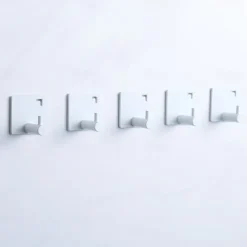 5PCS Wall Hooks for Coats,Stainless Steel Robe Hooks,Wall Mounted Coat Hooks For Bathroom,Bedroom,Kitchen(Black)