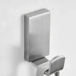 2pcs Wall Hooks for Coats,Stainless Steel Robe Hooks,Wall Mounted Coat Hooks For Bathroom,Bedroom,Kitchen(Brushed Nickel/Brushed Golden/Black)