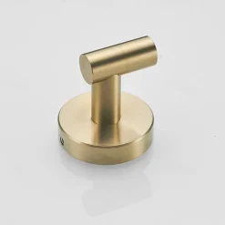 2pcs Wall Hooks for Coats,Stainless Steel Robe Hooks,Wall Mounted Coat Hooks For Bathroom,Bedroom,Kitchen(Golden)