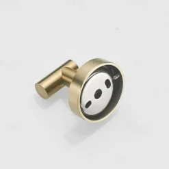 2pcs Wall Hooks for Coats,Stainless Steel Robe Hooks,Wall Mounted Coat Hooks For Bathroom,Bedroom,Kitchen(Golden)