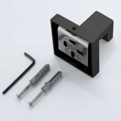 2pcs Wall Hooks for Coats,Stainless Steel Robe Hooks,Wall Mounted Coat Hooks For Bathroom,Bedroom,Kitchen(Black,Brushed Nickel,Golden)