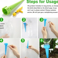 10pcs Watering Spikes Auto Drip Irrigation Watering System Dripper Spike Kits Garden Household Plant Flower Automatic Waterer Tools