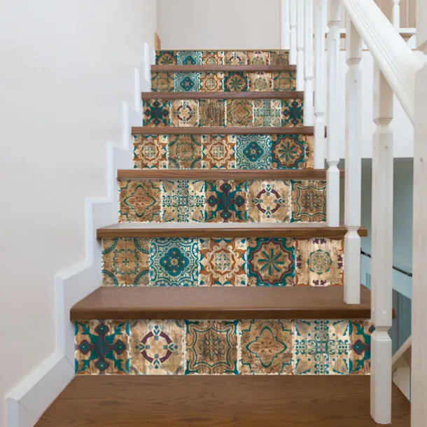 24/48pcs Waterproof Creative Industrial Style Kitchen Bathroom Living Room Self-adhesive Wall Stickers Waterproof Tile Stickers