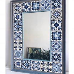 24/48pcs Waterproof Creative Kitchen Bathroom Living Room Self-adhesive Wall Stickers Waterproof Fashion Blue Nordic Tile Stickers