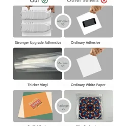 24/48pcs Waterproof Creative Kitchen Bathroom Living Room Self-adhesive Wall Stickers Waterproof Fashion Gray Tile Stickers