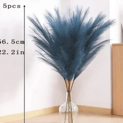 5pcs Wedding Mini Pampas Reed Grass INS Wind Simulated Flower Factory Home Decoration Wholesale Artificial Flowers