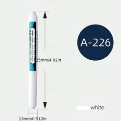 1/2Pcs White Permanent Paint Pen Set For Wood Rock Plastic Leather Glass Stone Metal Canvas Ceramic Deep Hole Marker 0.7mm