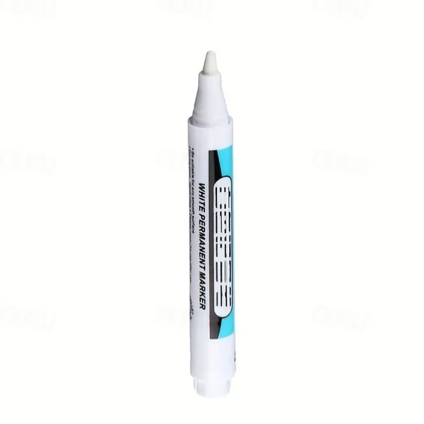 1/2Pcs White Permanent Paint Pen Set For Wood Rock Plastic Leather Glass Stone Metal Canvas Ceramic Deep Hole Marker 0.7mm