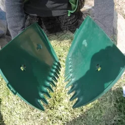 2pcs Yellow Large Garden And Yard Leaf Scoops, Plastic Scoop Grass, Hand Leaf Rakes, Leaf Collector For Garden Rubbish Great Tool