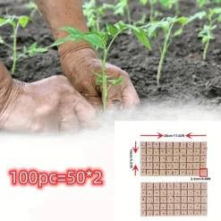 100pcs/bag Mini Compress Base Practical Rockwool Cubes Multifunction Media Blocks Garden Hydroponic Grow Soilless Cultivation 25x25x25mm