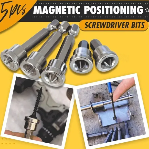 10pcs25mm/Set Magnetic Positioning Screwdriver Bits Head Woodworking Screw Hex Shank Positioning Bit batch Head