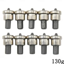 10pcs25mm/Set Magnetic Positioning Screwdriver Bits Head Woodworking Screw Hex Shank Positioning Bit batch Head