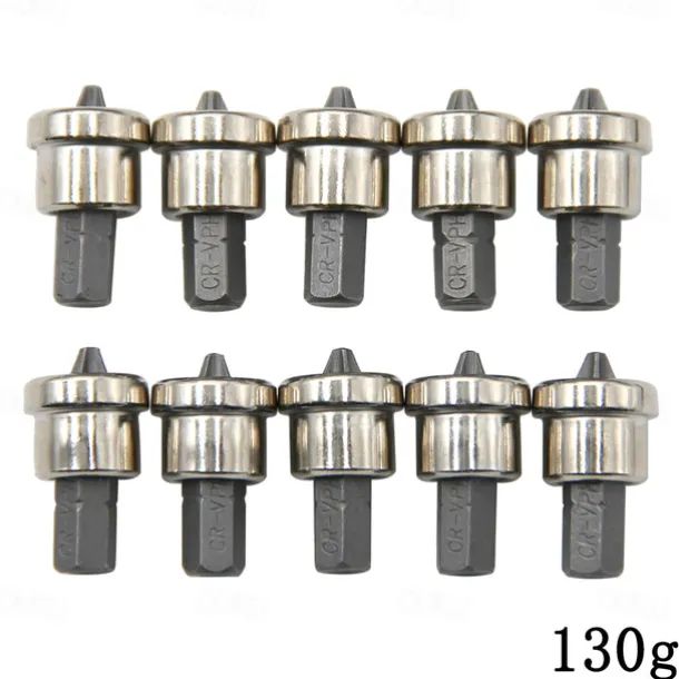 10pcs25mm/Set Magnetic Positioning Screwdriver Bits Head Woodworking Screw Hex Shank Positioning Bit batch Head