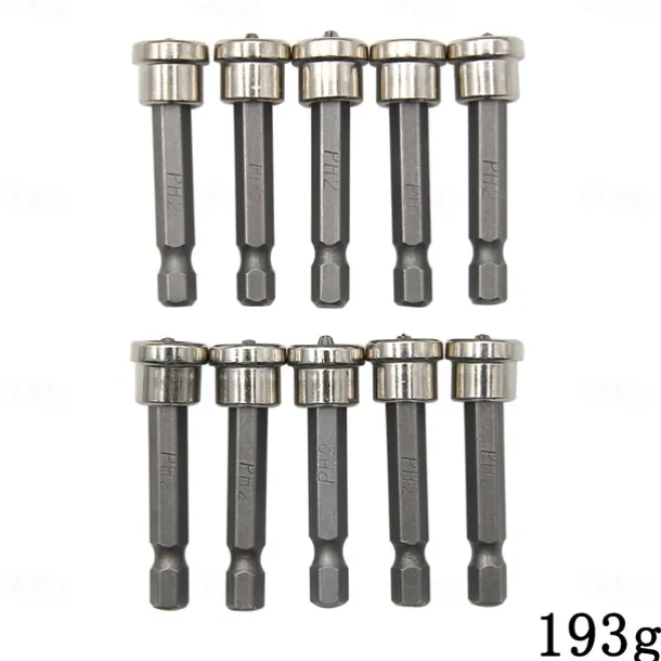 10pcs25mm/Set Magnetic Positioning Screwdriver Bits Head Woodworking Screw Hex Shank Positioning Bit batch Head