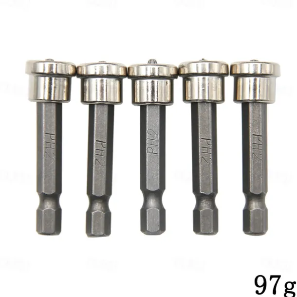 10pcs25mm/Set Magnetic Positioning Screwdriver Bits Head Woodworking Screw Hex Shank Positioning Bit batch Head