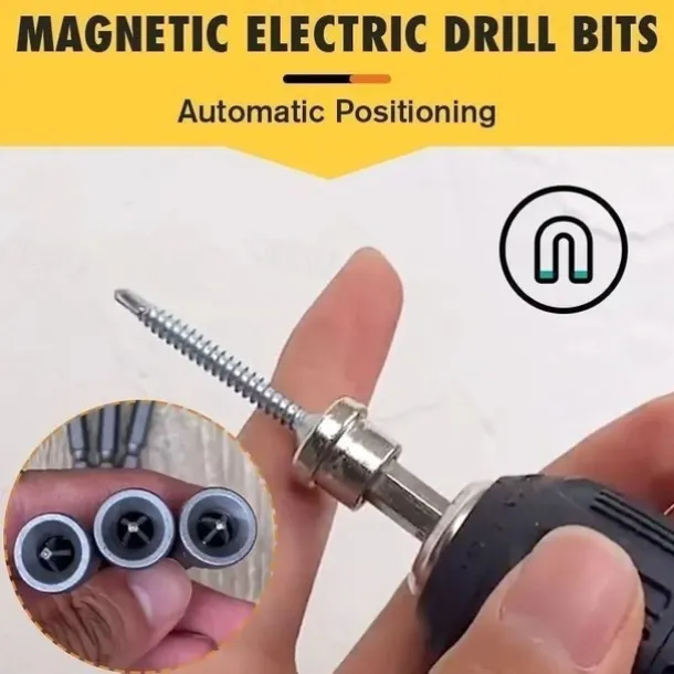 10pcs25mm/Set Magnetic Positioning Screwdriver Bits Head Woodworking Screw Hex Shank Positioning Bit batch Head