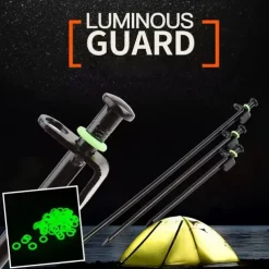 50Pcs/Pack Camping Nail Night Vision Luminous Ring Round Multi-functional Tents Accessories