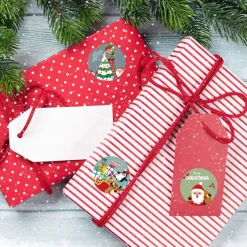 500PCS/Pack 1Inch Merry Christmas Stickers Christmas Tree Elk Candy Bag Sealing Sticker Christmas Gifts Box Label New Year