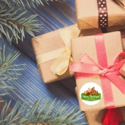 500PCS/Pack 1Inch Merry Christmas Stickers Christmas Tree Elk Candy Bag Sealing Sticker Christmas Gifts Box Label New Year