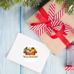 500PCS/Pack 1Inch Merry Christmas Stickers Christmas Tree Elk Candy Bag Sealing Sticker Christmas Gifts Box Label New Year