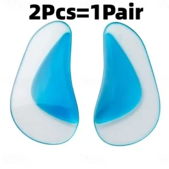 2Pcs/pair Professional Arch Orthotic Support Insole Foot Plate Flatfoot Corrector Shoe Cushion Foot Care Insert Insoles Silicone Gel