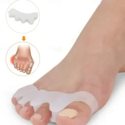 2Pcs/pair Silicone Finger Toe Protector Toe Separators Stretchers Straightener Bunion Protector Pain Relief Foot Care