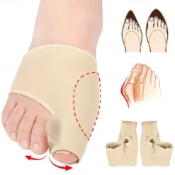 2Pcs/pair Toe Separator Hallux Valgus Bunion Corrector Hammer Toe Straightener Foot Pain Relief Orthopedic Pedicure Tools Foot Care