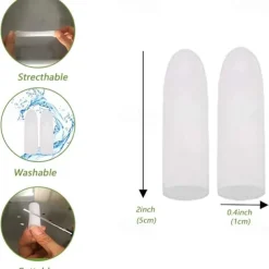 10Pcs/20Pcs Gel Finger Protectors Finger Caps Silicone Fingertips Protection - Finger Cots Great for Trigger Finger Finger Arthritis Finger Cracking and Other Finger Pain Relief