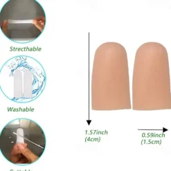 10Pcs/20Pcs Gel Finger Protectors Finger Caps Silicone Fingertips Protection - Finger Cots Great for Trigger Finger Finger Arthritis Finger Cracking and Other Finger Pain Relief