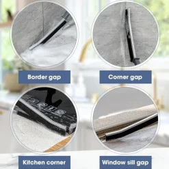 2pcs/3pcs Hard-Bristled Crevice Cleaning Brush, Grout Cleaner Scrub Brush Deep Tile Joints, Crevice Interval Cleaning Brush Tool, All-Around Cleaning Tool, Stiff Angled Bristles For Bathtubs