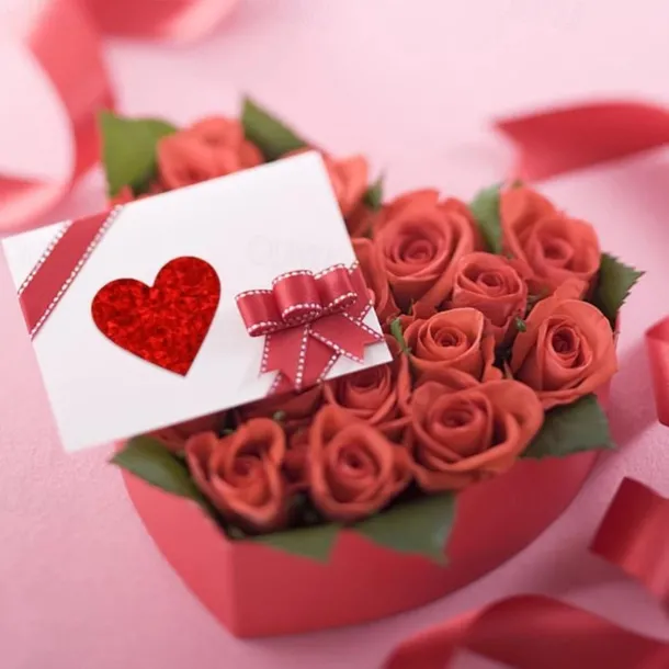 500Pcs/roll Sparkle Heart Stickers Red Love Scrapbooking Adhesive Sticker For Valentines Day Wedding Gift Box Bag Decoration Birthday Mother's Day Women's Day White Valentine's Day Gift