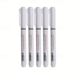 5pcs/set Extended Nib 20MM Red Black Blue White Green Ink Long Head Markers Bathroom Woodworking Decoration Metal Plastic Wood Multi-functional Write Deep Hole Marker Pens