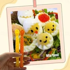 2Pcs/set Fancy Cut Eggs Cooked Eggs Cutter Home Boiled Eggs Creative Cooking Tools Bento Mold Kitchen Gadgets Accessories Cocina