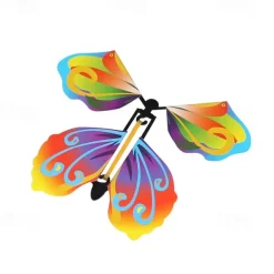 5pcs/set Flying In The Book Magic Butterfly Flying Card Toy With Empty Hands Butterfly Wedding Magic Props Tricks Christams Gift
