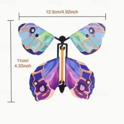 5pcs/set Flying In The Book Magic Butterfly Flying Card Toy With Empty Hands Butterfly Wedding Magic Props Tricks Christams Gift