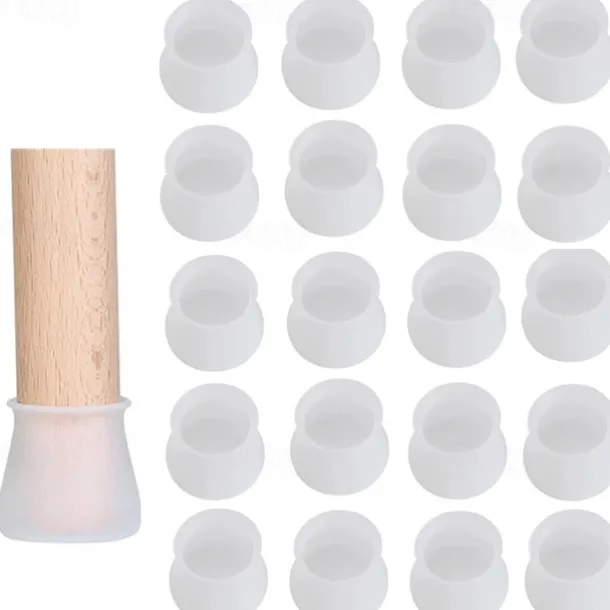20pcs/Set Furniture Leg Protection Cover Table Feet Pad Floor Protector For Chair Floor Protection Anti-slip Table Leg