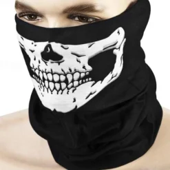 4pcs/set Halloween Party Adult Reaper Black Cloak Skull Mask Gloves Halloween Costume Prop Set