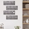 4pcs/set Home Wall Signs THIS IS US TOGETHER BLESS THIS HOME FAMILY Wall Decor For Living Room Bedroom Including Tape