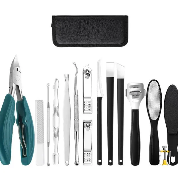 15Pcs/Set Nail Clipper Pedicure Set Nail Clipper Large Thick Nail Clipper Pedicure Clip Inflammation Nail Clipper Nail Clipper Nail Clipper